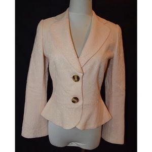 Peach Pink Peplum Blazer Banana Republic Like New